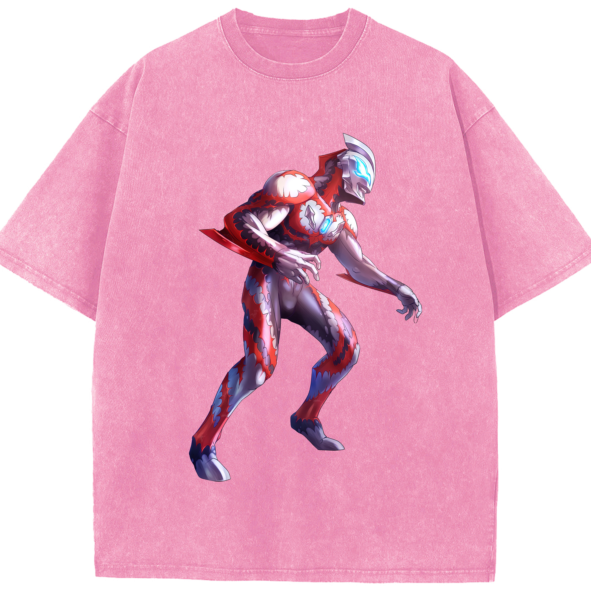 （画像用） ウルトラマン Ultraman 綿100% ヴィンテージ風 半袖Tシャツ（フロントプリント）